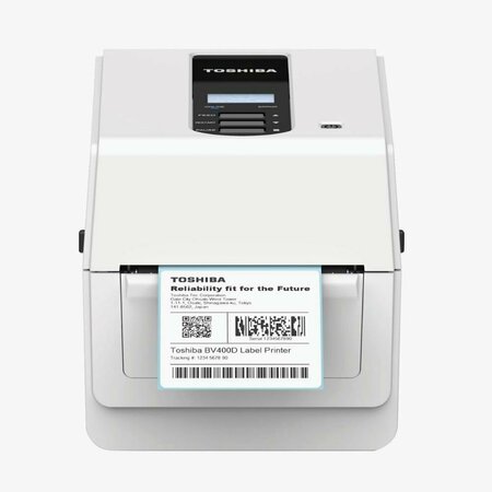 TOSHIBA BV410D Direct Thermal Desktop Printer for Barcodes and Labels, 203dpi BV410DGS02QMS